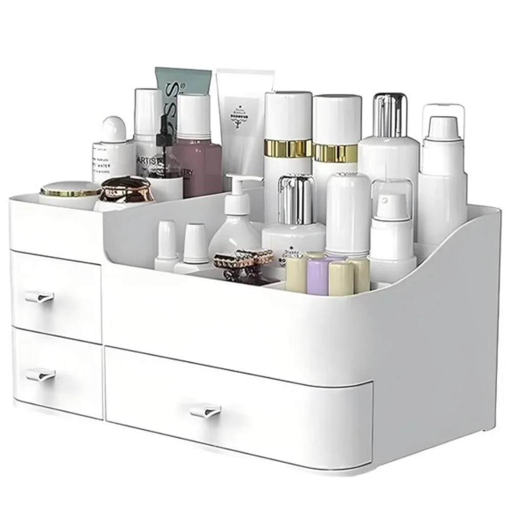 New Large Makeup Organizer with Drawers, Skincare & Cosmetic Storage for Vanity